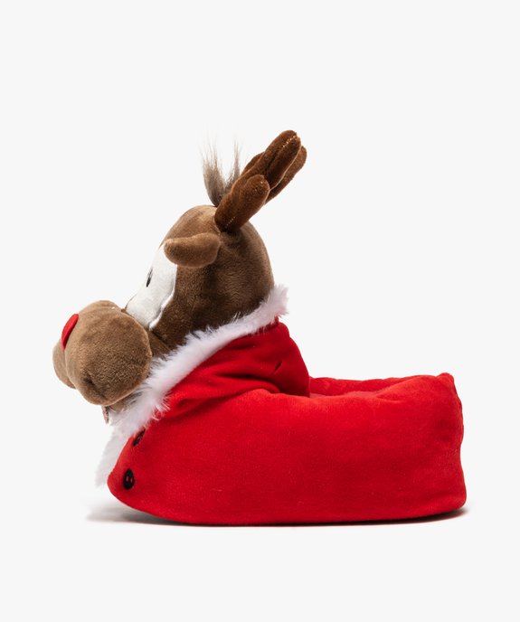Chaussons garçon 3D spécial Noël en forme de renne vue3 - GEMO 4G GARCON - GEMO