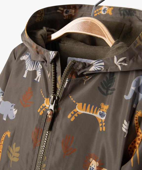 Blouson à capuche avec motifs animaux bébé garçon vue2 - GEMO(BEBE DEBT) - GEMO