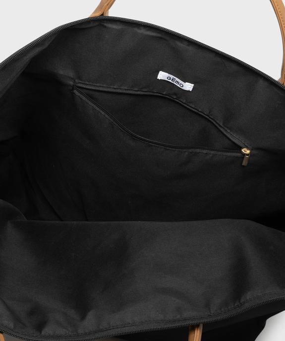 Sac cabas zippé grand format femme vue3 - GEMO (ACCESS) - GEMO