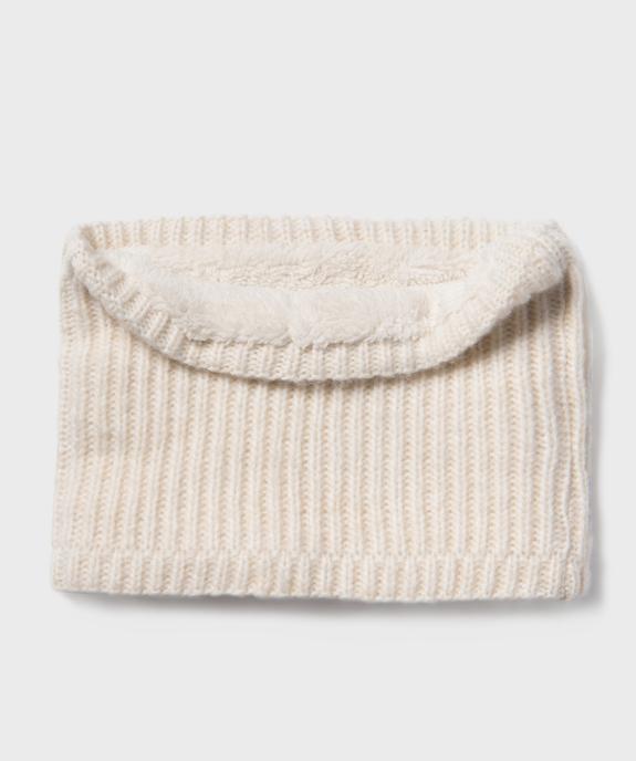 Echarpe tour de cou en maille doublé sherpa fille vue1 - GEMO (ENFANT) - GEMO