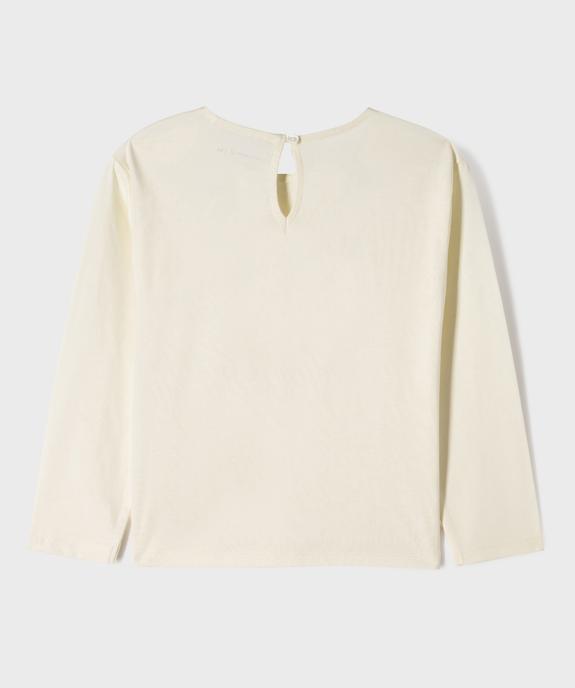 Tee-shirt manches longues avec motif nounours fille - LuluCastagnette vue3 - LULU CASTAGNETTE GEMO FOR GOOD - GEMO