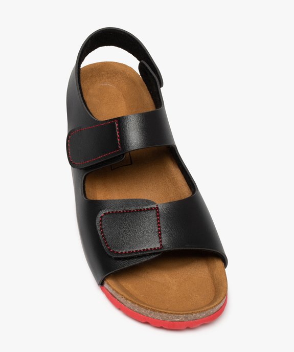 Sandales garçon à brides à scratch et semelle contrastée vue5 - GEMO (ENFANT) - GEMO