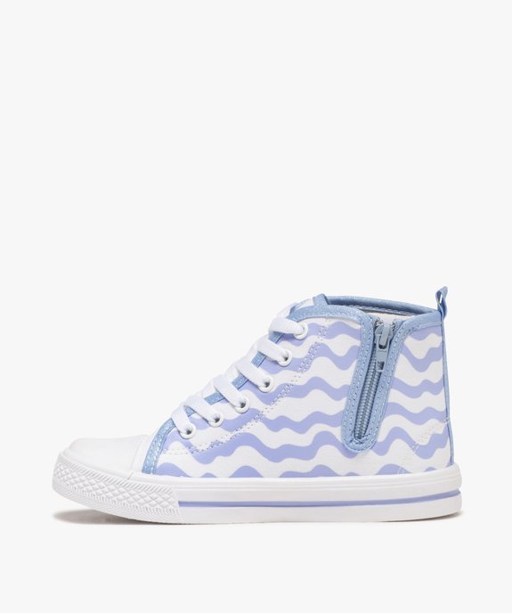 Baskets montantes en toile imprimées Stitch fille - Disney vue3 - LILO & STITCH - GEMO