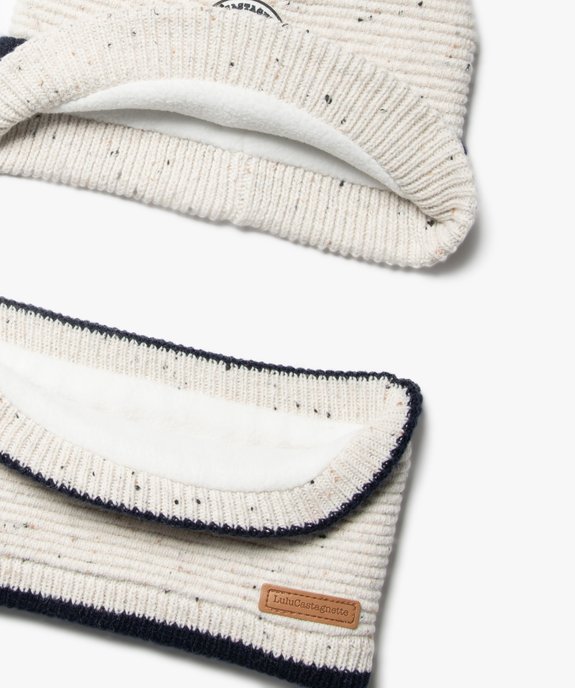 Ensemble 2 pièces bébé écharpe et bonnet - LuluCastagnette vue2 - LULUCASTAGNETTE - GEMO