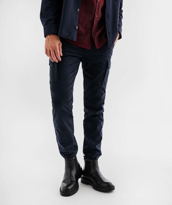 Pantalon cargo Regular coloris unique homme vue1 - GEMO (HOMME) - GEMO