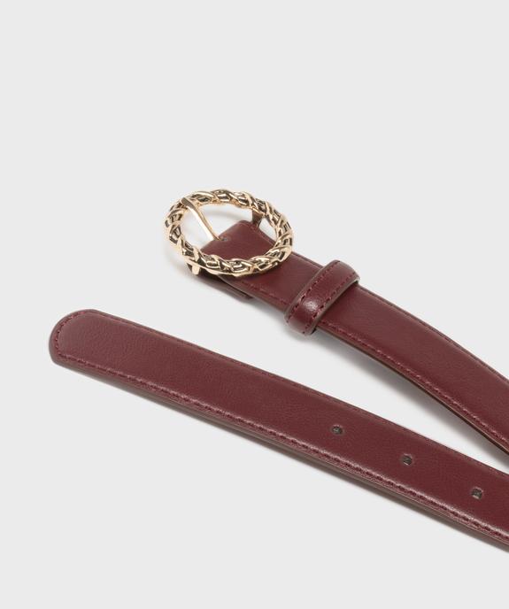 Ceinture avec boucle ronde fantaisie femme vue3 - GEMO (ACCESS) - GEMO