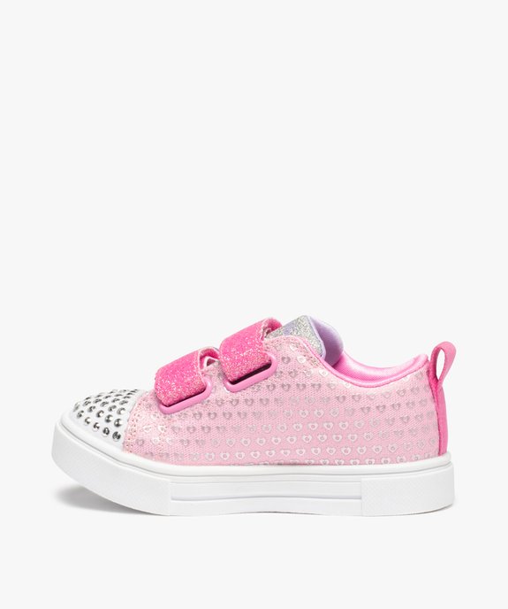 Baskets fille en toile à bout lumineux – Skechers Twinkle Toes vue3 - SKECHERS - GEMO