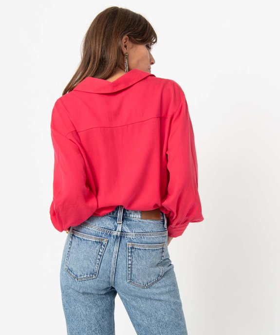 Chemise femme ample à manches longues vue3 - GEMO 4G FEMME - GEMO