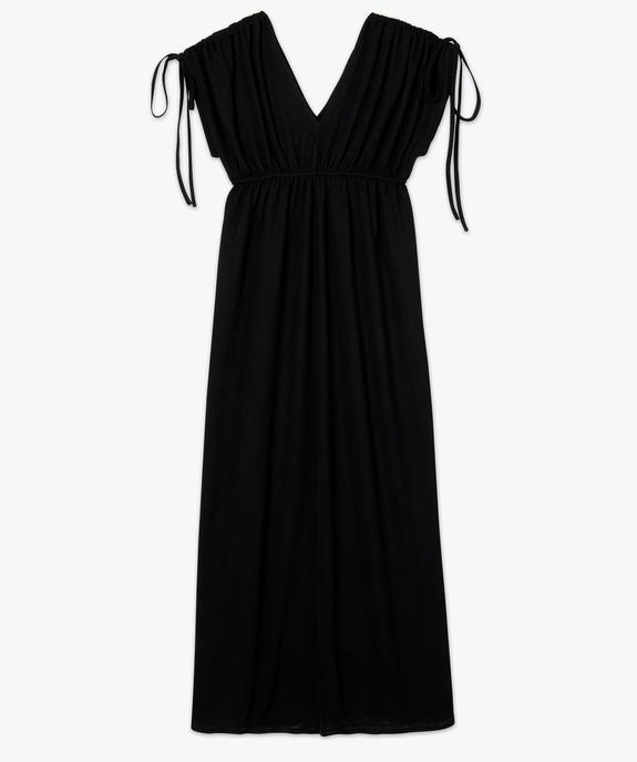 Robe de soirée femme avec manches froncées vue4 - GEMO(FEMME PAP) - GEMO