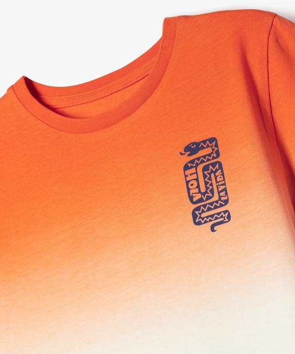Tee-shirt manches manches courtes tie-and-dye garçon vue2 - GEMO (ENFANT) - GEMO