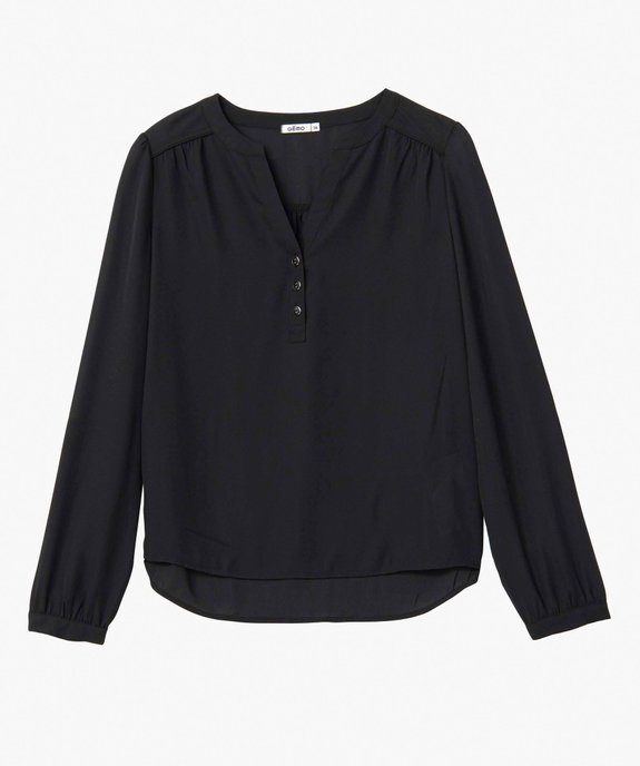 Blouse femme avec manches longues retroussables  vue4 - GEMO(FEMME PAP) - GEMO