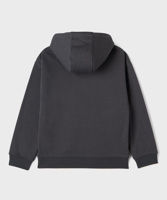 Sweat zippé à capuche avec intérieur chaud garçon vue5 - GEMO (JUNIOR) - GEMO