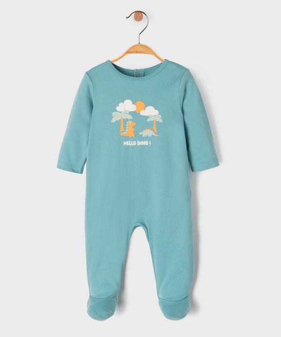Pyjama dors-bien avec motifs dinosaures bébé garçon vue1 - GEMO 4G BEBE - GEMO