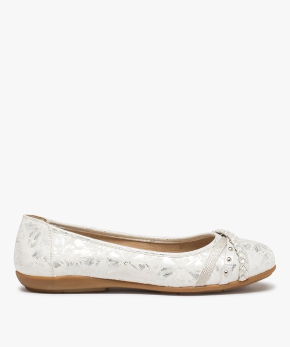 Ballerines femme à talon plat et dessus fantaisie vue1 - GEMO(URBAIN) - GEMO