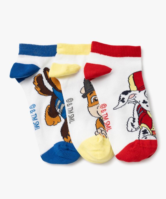 Chaussettes tige basse imprimé garçon - La Pat'Patrouille (lot de 3) vue1 - PAT PATROUILLE - GEMO