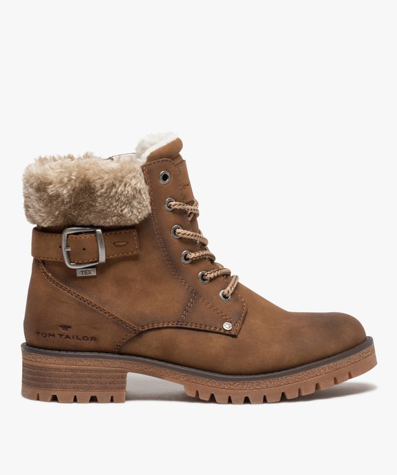 Boots fourrées femme à semelle crantée – Tom Tailor vue1 - TOM TAILOR - GEMO