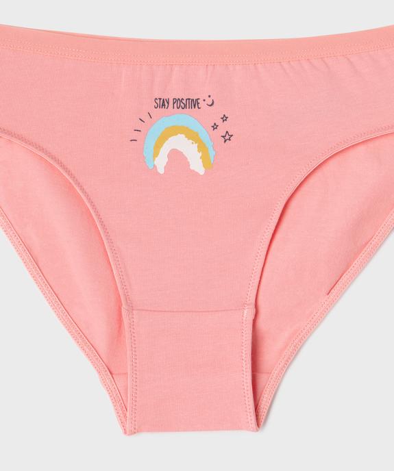 Culottes en coton stretch motifs féeriques fille (lot de 3) vue2 - GEMO 4G FILLE - GEMO