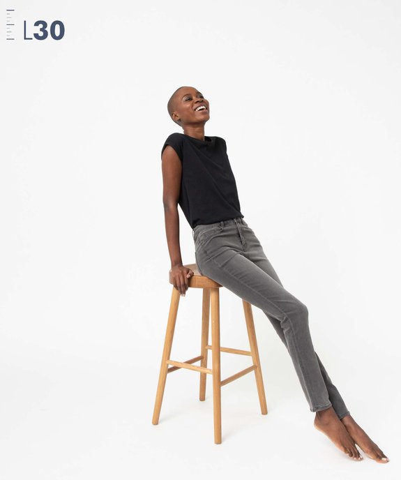 Jean femme coupe Slim taille haute - L30 vue1 - GEMO(FEMME PAP) - GEMO