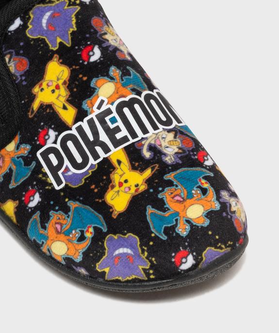Chaussons pantoufles en velours imprimé Pikachu garçon - Pokémon vue6 - POKEMON - GEMO