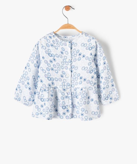 Blouse bébé fille manches longues à motifs - LuluCastagnette vue3 - LULUCASTAGNETTE - GEMO