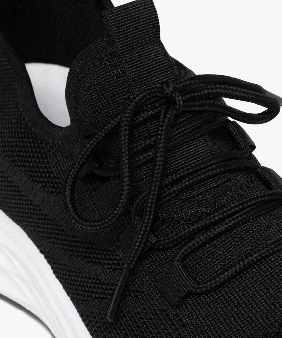 Baskets homme unies en mesh à col élastique et souple  vue6 - BOTTESINI - GEMO