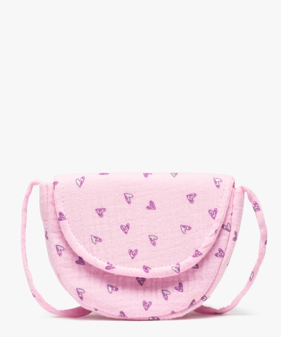 Sac fille en gaze de coton avec chouchou pour les cheveux assorti vue1 - GEMO (ENFANT) - GEMO