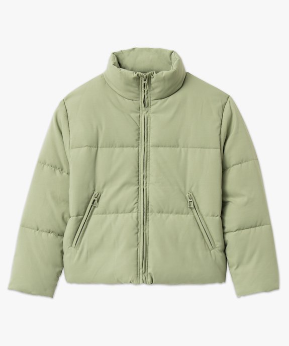 Doudoune à col montant et zips fantaisie femme vue4 - GEMO 4G FEMME - GEMO