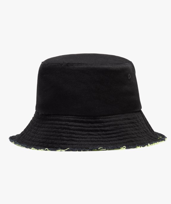 Chapeau bob réversible avec bords sans coutures garçon vue2 - GEMO (JUNIOR) - GEMO
