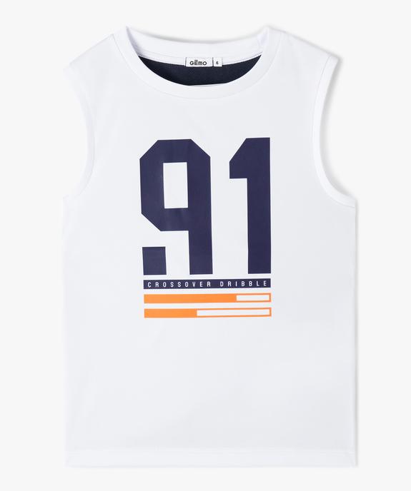 Débardeur de sport bicolore garçon vue2 - GEMO (ENFANT) - GEMO