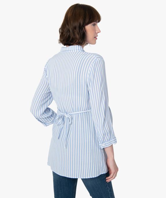 Blouse de grossesse fluide imprimée à manches 3/4 vue3 - GEMO(FEMME PAP) - GEMO