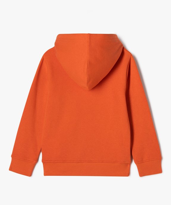 Sweat à capuche intérieur molletonné garçon vue3 - GEMO (ENFANT) - GEMO