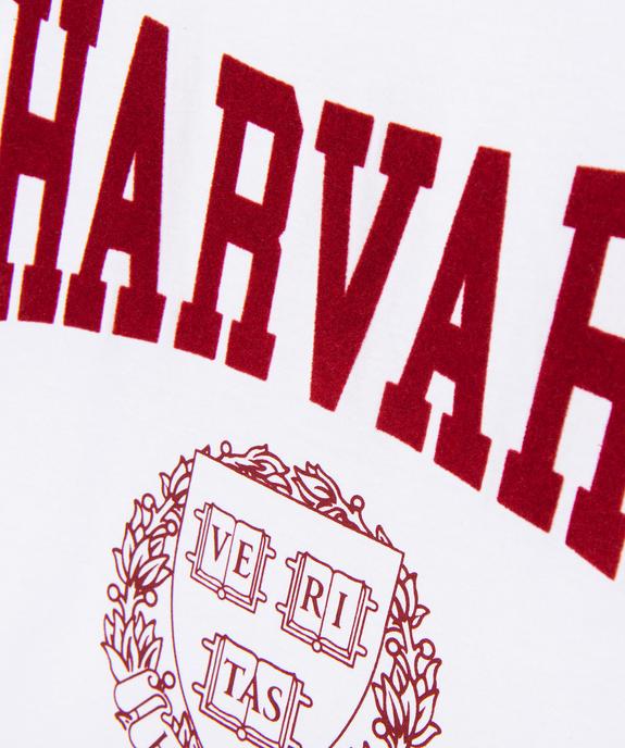 Tee-shirt large et court à manches courtes fille - Harvard vue2 - HARVARD - GEMO