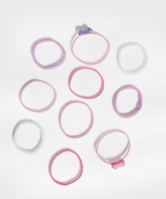 Elastiques cheveux fille motifs coeurs (lot de 10) vue3 - GEMO (ACCESS) - GEMO