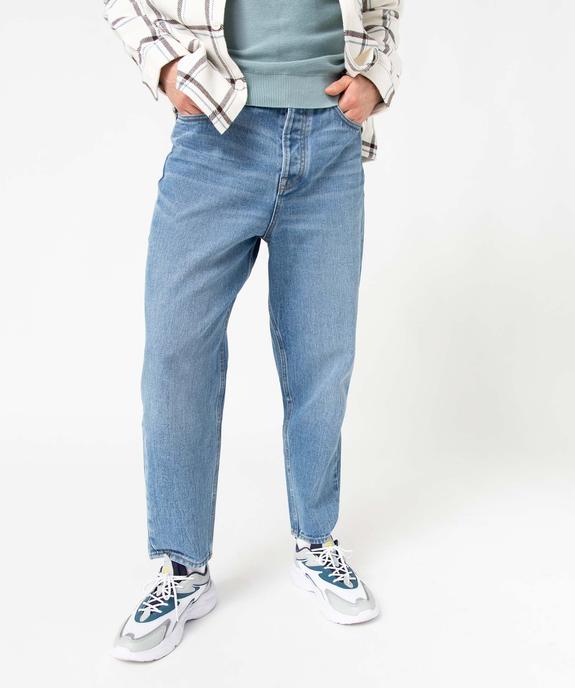 Jean homme coupe loose et délavé vue1 - GEMO (HOMME) - GEMO