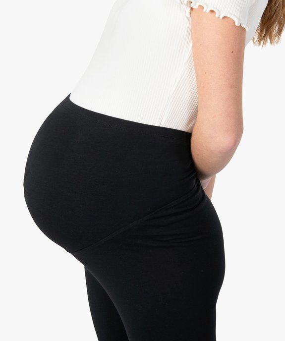 Leggings de grossesse coupe courte longueur mollet vue2 - GEMO (MATER) - GEMO