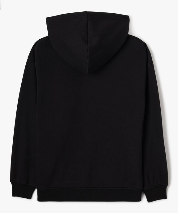 Sweat zippé à capuche fille vue3 - GEMO 4G FILLE - GEMO