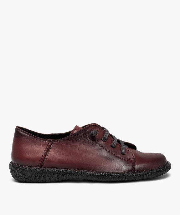 Derbies femme confort unis à lacets élastiques - Taneo vue1 - TANEO - GEMO