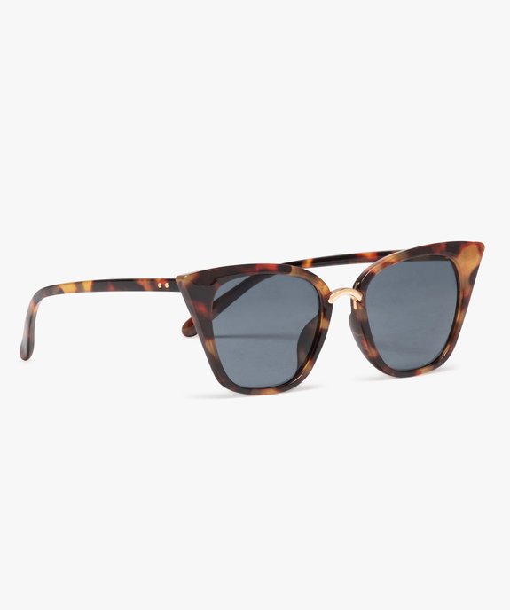 Lunettes de soleil femme forme papillon en plastique vue1 - GEMO (ACCESS) - GEMO