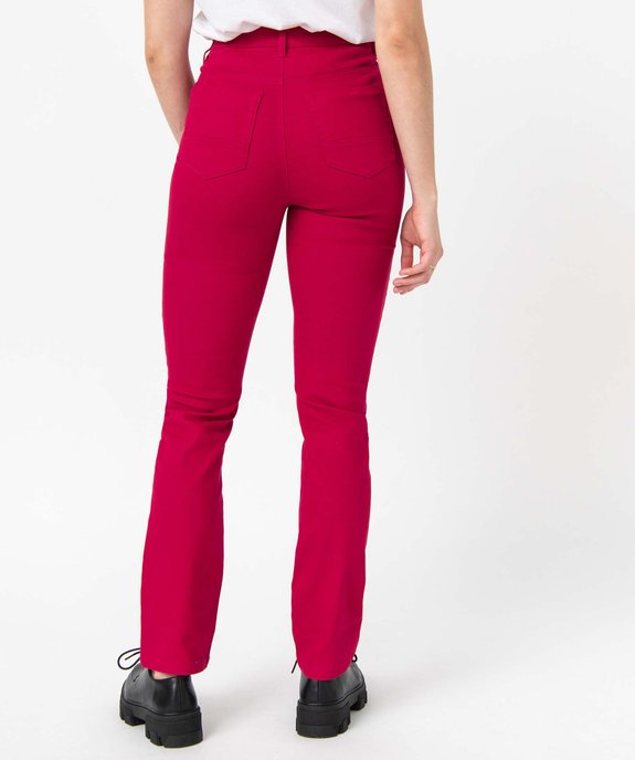 Pantalon coupe Regular taille normale femme vue3 - GEMO 4G FEMME - GEMO
