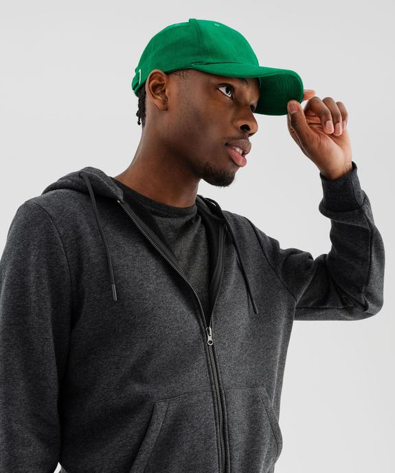 Sweat zippé à capuche en molleton doux homme vue2 - GEMO 4G HOMME - GEMO