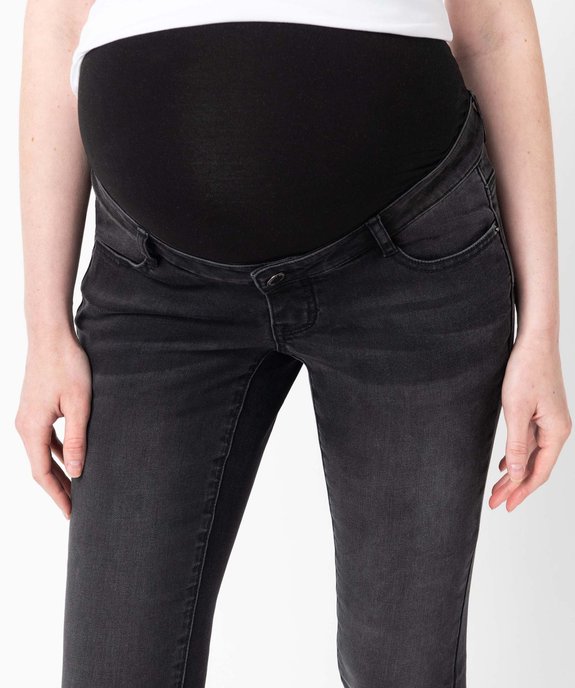 Jean de grossesse slim 4 poches avec bandeau jersey vue2 - GEMO (MATER) - GEMO