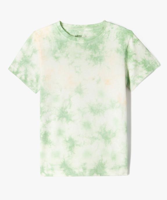 Tee-shirt manches courtes tie-and-dye garçon vue1 - GEMO (ENFANT) - GEMO