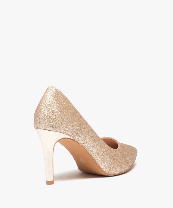Escarpins femme à talon aiguille et dessus pailleté vue5 - GEMO(URBAIN) - GEMO