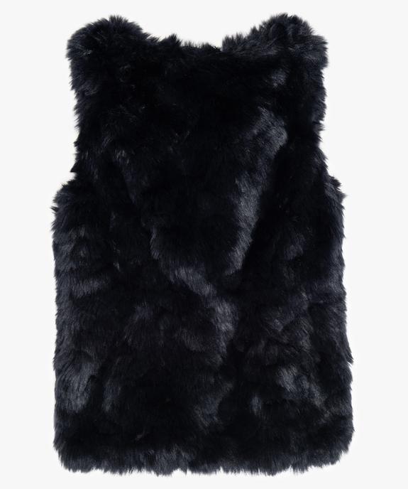 Gilet fille sans manches à poils longs vue2 - GEMO (ENFANT) - GEMO