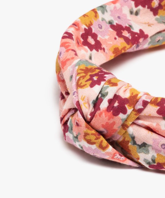 Serre-tête fille à motif fleuris effet noué vue2 - GEMO (ACCESS) - GEMO