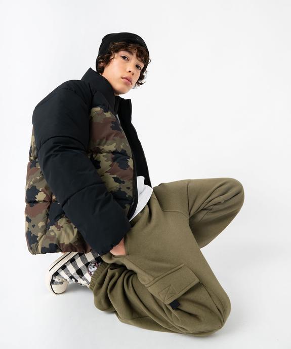 Pantalon cargo molletonné garçon vue1 - GEMO (JUNIOR) - GEMO
