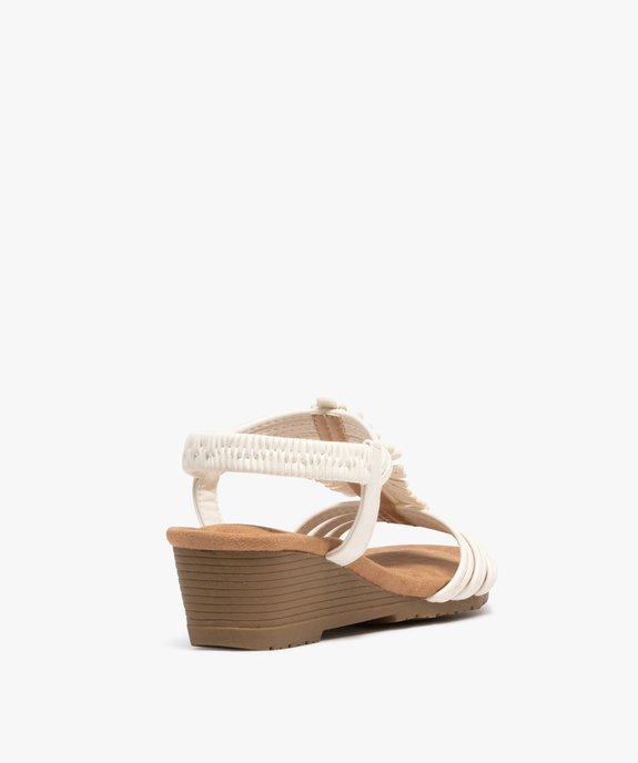 Sandales à brides avec strass et semelle compensée femme - Valentina Baldano vue4 - VALENTINA BALDA - GEMO