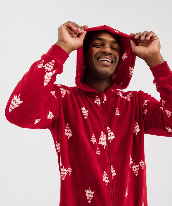 Combinaison pyjama zippée spéciale Noël homme vue3 - GEMO(HOMWR HOM) - GEMO