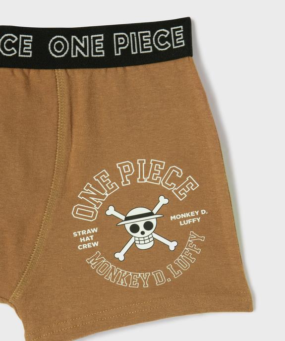 Boxers en coton stretch motif manga garçon (lot de 2) - One Piece vue2 - ONE PIECE - GEMO