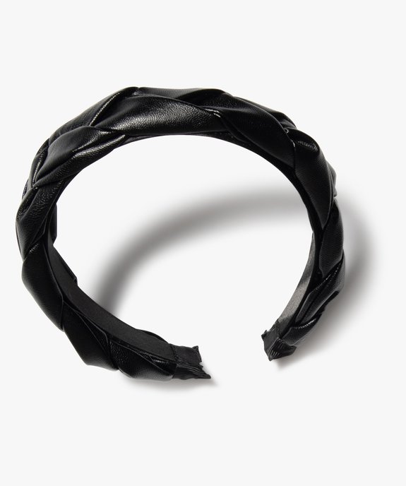 Serre-tête femme en matière synthétique tressée vue1 - GEMO - GEMO